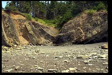 Upright synform, Cheverie, Nova Scotia